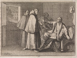 Twee franciscanen bezoeken een zieke Venetiaan