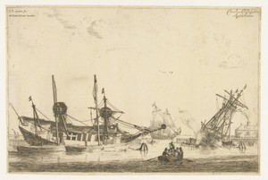 Twee gekielde zeilschepen
