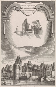 Twee gezichten op de toren Swych Utrecht te Amsterdam
