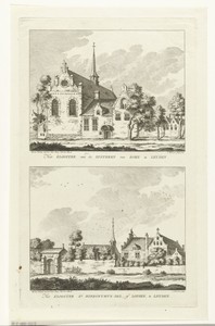 Twee gezichten op kloosters te Leiden: klooster van de Zusteren van Rome en klooster Sint- Hiëronymusdal of de Lopsen