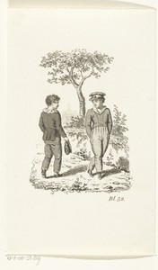 Twee jongens ontmoeten elkaar