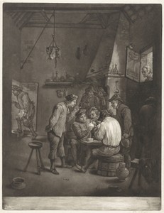 Twee kaartende boeren