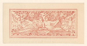 Twee liggende figuren en twee putti