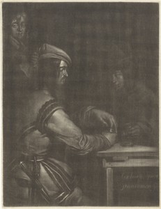 Twee mannen aan een tafel