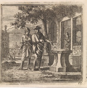 Twee mannen bij een aambeeld