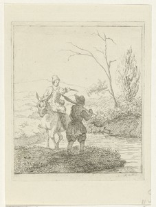 Twee mannen bij een rivier