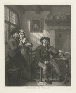 Twee mannen en een vrouw maken muziek