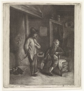 Twee mannen in een herberg
