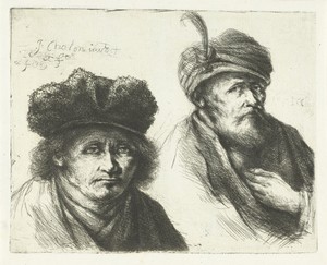 Twee mannen, met hoed en tulband