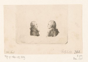 Twee portretten van Anton Graff en Wilhelm Gottlieb Becker