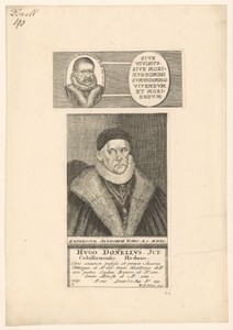 Twee portretten van Hugo Donellus
