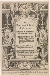 Twee putti kronen een vruchtbaar hart