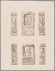 Twee Romeinse altaren, pl. V