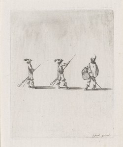 Twee soldaten en een trommelaar