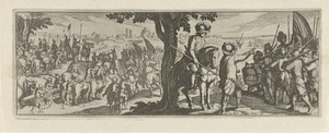 Twee soldaten onder een boom