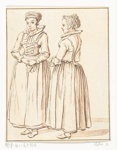 Twee staande vrouwen