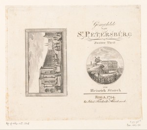 Twee stadsgezichten op St. Petersburg
