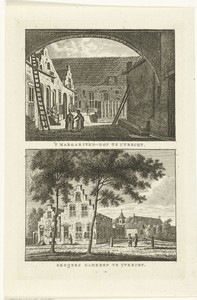 Twee stadsgezichten te Utrecht: Sint Margaretenhof en Beyerskameren