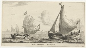 Twee steigerschuiten