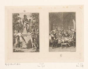 Twee voorstellingen bij de gedichten van Wilhelm Gottlieb Becker