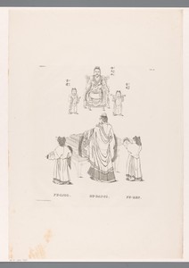 Twee voorstellingen met Japanse figuren