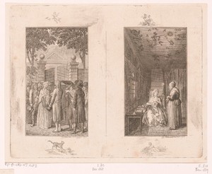 Twee voorstellingen uit Clarissa van Samuel Richardson