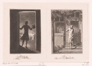 Twee voorstellingen uit de verhalen van Karl Lang