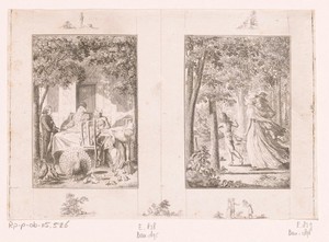 Twee voorstellingen uit de verhalen van Wilhelm Gottlieb Becker