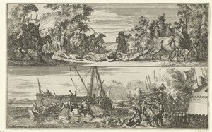 Twee voorstellingen van Franse wreedheden, 1672