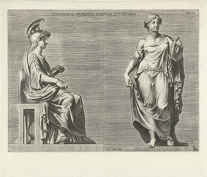 Twee vrouwelijke beelden