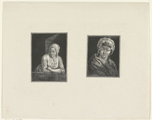 Twee vrouwen, beiden met muts