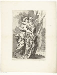 Twee vrouwen in een landschap
