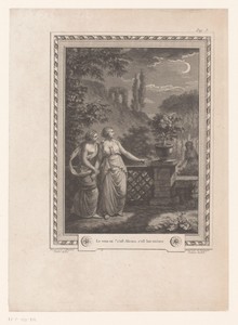 Twee vrouwen in een tuin