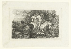 Twee vrouwen te paard