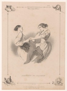 Twee vrouwen vechten om een broek