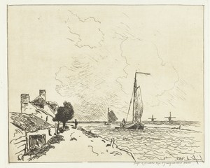 Twee zeilschepen