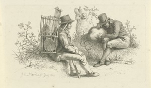 Twee zittende mannen
