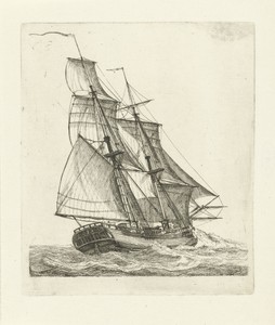 Tweemaster op hoge golven