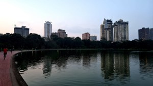 Twilight at Hatirjheel Lake