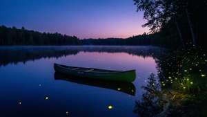 Twilight Canoe Lake