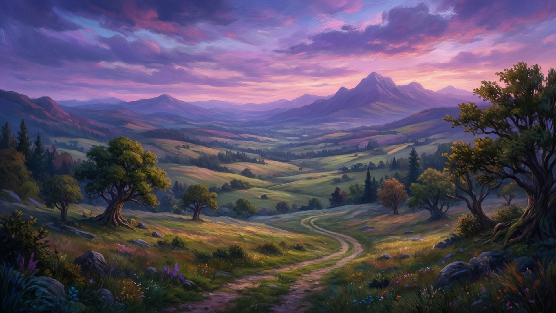 Twilight Everdell Hills by Wallpapers.art Studio