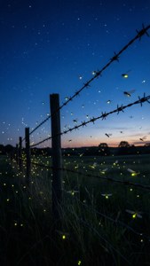 Twilight Fireflies Fence