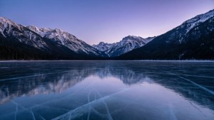 Twilight Ice Reflections