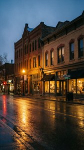 Twilight in Downtown Abbotsford
