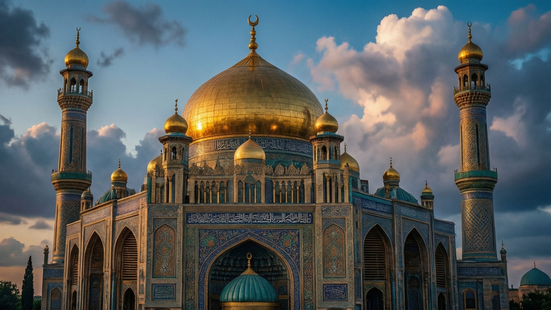 Twilight Mosque Grandeur by Wallpapers.art Studio