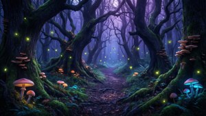 Twilight Mushroom Forest