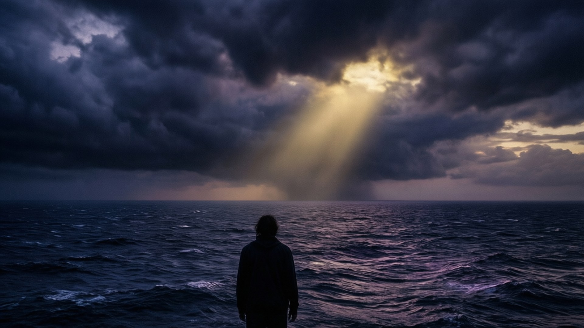Twilight over the Mourning Sea by Wallpapers.art Studio