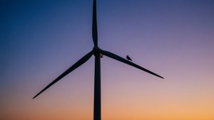 Twilight Turbine Silhouette