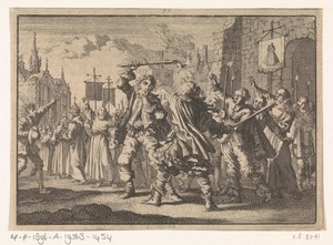 Twist te Presburg (Bratislava) tussen inwoners van Mantua en Genua over voorrang in een processie, 1655