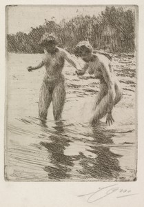 Two Bathers
